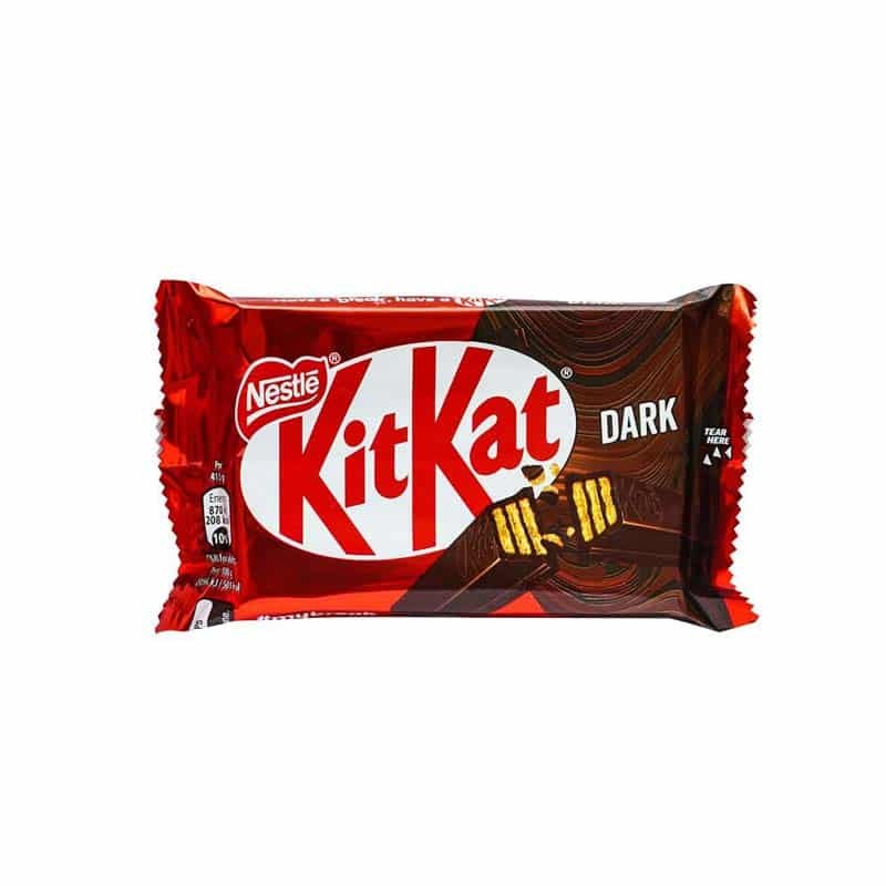 4 Bars Of Kit Kat 4-Fingers Dark Chocolate, 36.5g Each