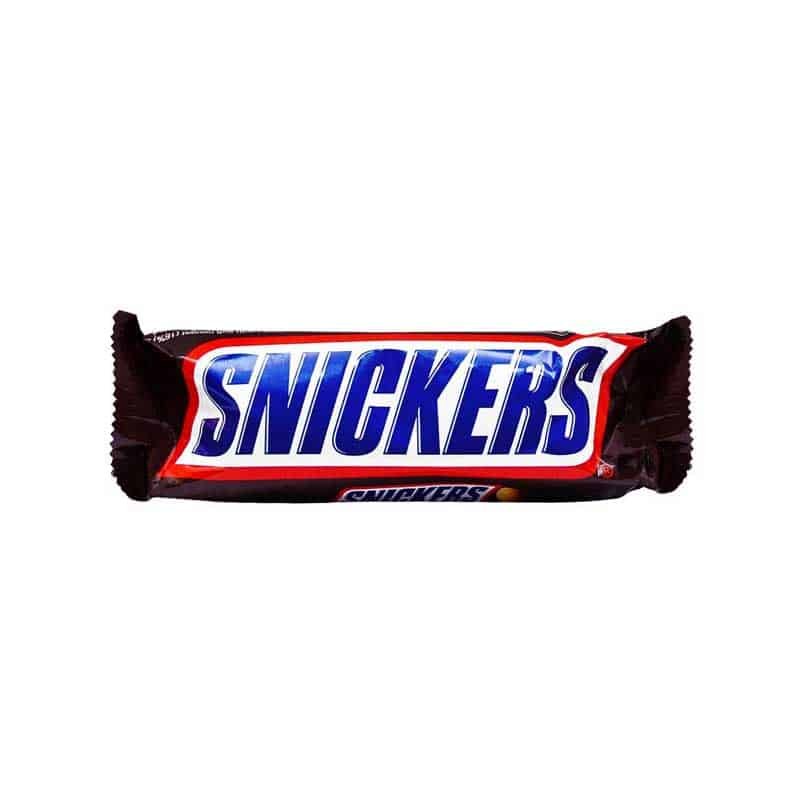 5 Bars Of Snickers Chocolate, 50g Each