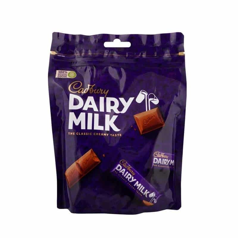 Cadbury Dairy Milk Chocolate Mini Bars Pouch, 160g (Local)