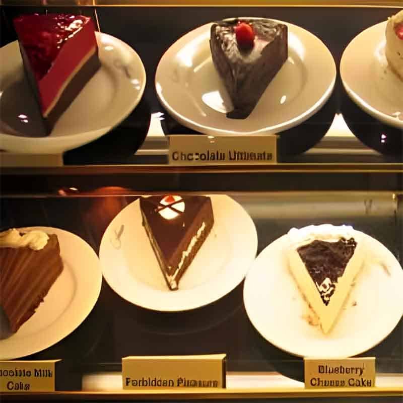 Six Different Cake Slices By Gelato Affairs Bakers
