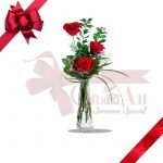 Imported Red Roses Vase 122 copy