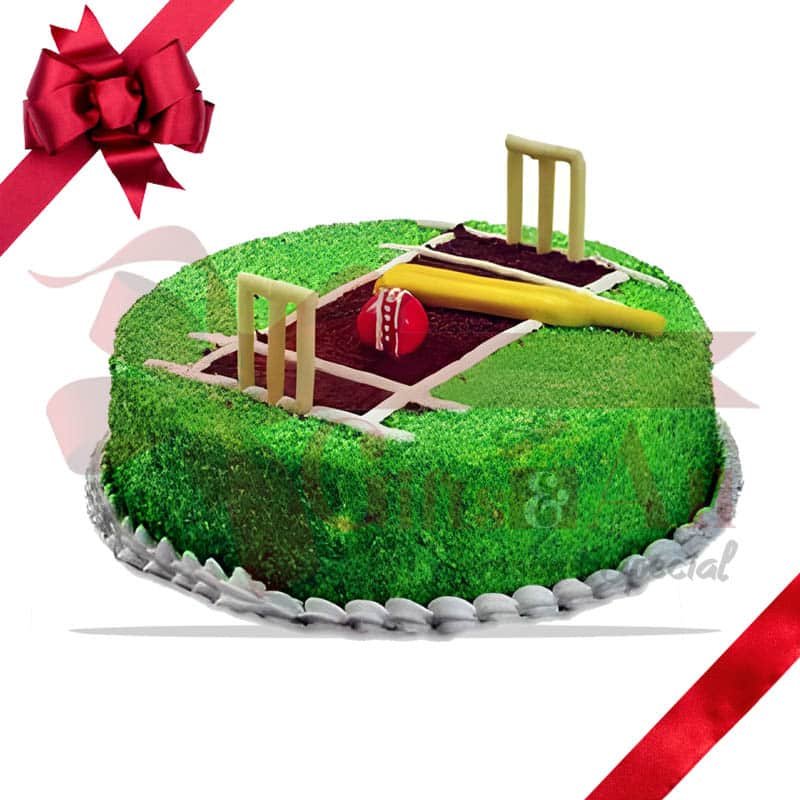 Cricket Cartoon Cake 