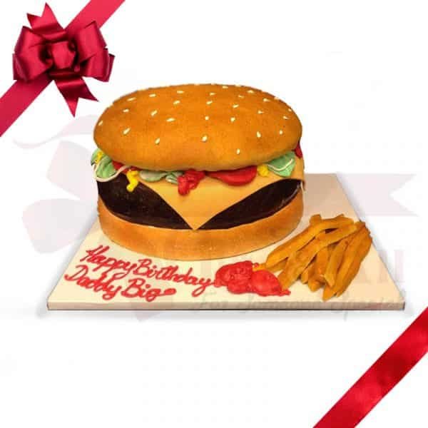 Burger shaped cake with veggies for a burger loving husband's 30th birthday  at Pune | Cake home delivery, Cooking theme, Themed cakes